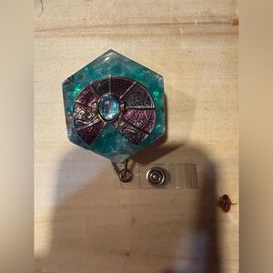 “Ocean Heirloom” Handmade Epoxy Badge Reel